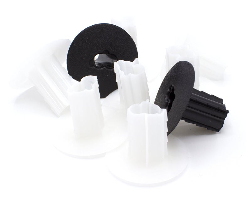 THE CIMPLE CO Dual Feed Thru Bushing - (White) RG6 Feed Through Bushing (Grommet) Replaces Wallplates (Wall Plates) for Coax Coaxial Cable, Network Cable, CCTV - Indoor/Outdoor - 10 Pack - Image 2